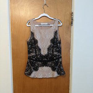 Loft Lace Sleeveless Blouse